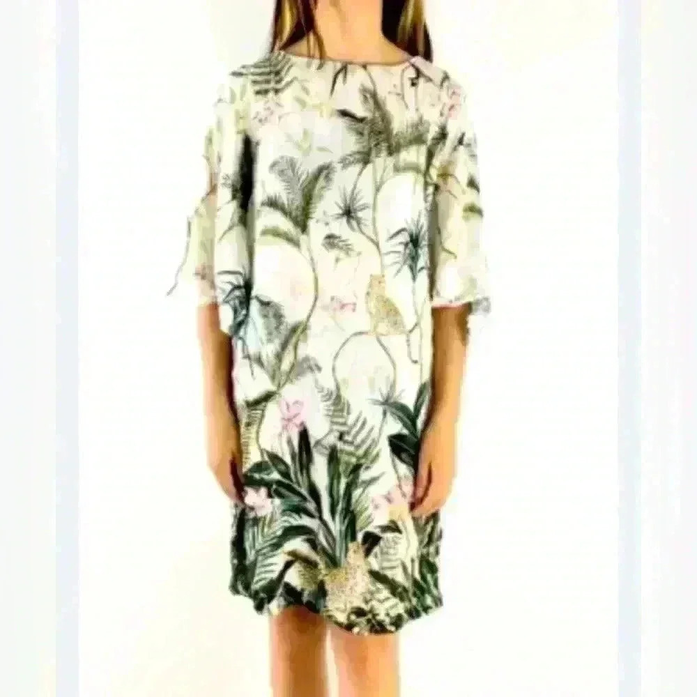 Jungle print H&M dress sz 12
